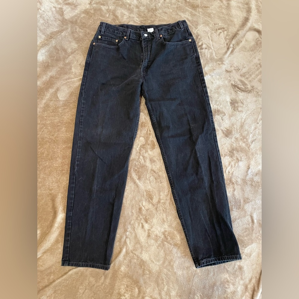 Men's Vintage 550 Relaxed Fit Black Levi's Size 38"x34"